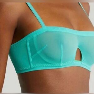 BNWT WE ARE HAH by Free People Sheer underwire Bralette Wired Bra